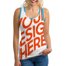 Lade das Bild in den Galerie-Viewer, Multi-Image-Druck Damen Sport Tank Top SDS010 mit Fotos Muster Text Logo selbst gestalten und bedrucken