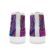 Lade das Bild in den Galerie-Viewer, Damen / Herren Unisex Canvas Sneakers Skateschuhe High / High-Top Canvas Turnschuhe (Nicht gespiegelt) mit Foto selbst gestalten und bedrucken