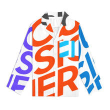Lade das Bild in den Galerie-Viewer, Multi-Image-Design Jungen Mädchen Kinder Pyjama langarm Schlafanzug zum knöpfen 2 tlg. mit Foto Design Motiv Text selbst gestalten und bedrucken in Karo Optik mit Knopfleiste