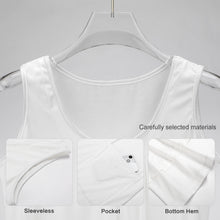 Lade das Bild in den Galerie-Viewer, Ärmelloses Sommerkleid mit U-Ausschnitt für Damen Frauen mit Foto Text selbst gestalten und bedrucken