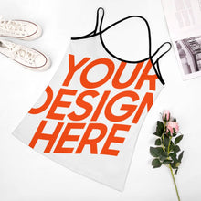 Lade das Bild in den Galerie-Viewer, Große Größen Damen / Frauen Multi-Image-Druck Sexy Spaghetti Tank Top Spaghettiträger-Top Sommer MK Over Size mit Fotos Muster Text Logo selbst gestalten und bedrucken