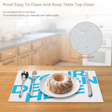 Lade das Bild in den Galerie-Viewer, PVC Tischset Tischmatte Platzset abwaschbar mit Foto Logo Text selbst gestalten und bedrucken