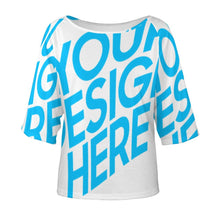 Lade das Bild in den Galerie-Viewer, Einzelbilddruck Vollprint Damen / Frauen Kurzarmshirt Tshirt mit 1/2 Arm BAT mit Fotos Muster Text Logo selbst gestalten und bedrucken