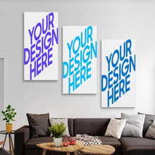 Lade das Bild in den Galerie-Viewer, Multi-Image Design Druck 3 Panel hängende Poster vertikal 1:2 / Leinwandbild 3-teilig / Leinwand Malerei Wandbilder mit Foto selbst gestalten und bedrucken