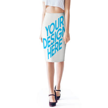 Lade das Bild in den Galerie-Viewer, Lässiger Casual Bodycon Bleistiftrock Hüftrock selbst gestalten und bedrucken
