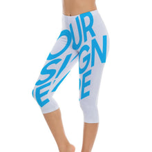 Lade das Bild in den Galerie-Viewer, Yoga Hose 3/4 Leggings für Yoga und Freizeit Damen / Frauen selbst gestalten und bedrucken