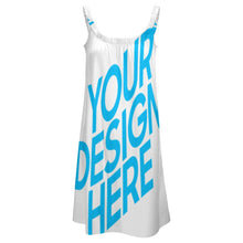 Lade das Bild in den Galerie-Viewer, Ärmelloses Kleid Trägerkleid für Damen Frauen mit Foto Text selbst gestalten und bedrucken