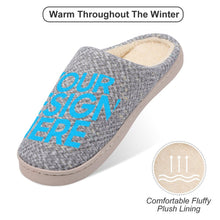 Lade das Bild in den Galerie-Viewer, Hausschuhe Pantoffeln aus Baumwolle für Herren zu Hause mit Foto selbst gestalten und bedrucken