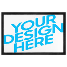 Lade das Bild in den Galerie-Viewer, Schwarzer Gummi Vliesstoff Teppich Bodenschutzmatte 40×60cm 50×80cm selbst gestalten und bedrucken