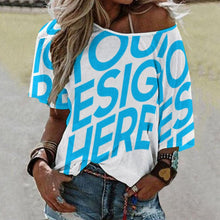 Lade das Bild in den Galerie-Viewer, Einzelbilddruck Vollprint Damen / Frauen Kurzarmshirt Tshirt mit 1/2 Arm BAT mit Fotos Muster Text Logo selbst gestalten und bedrucken