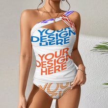 Lade das Bild in den Galerie-Viewer, 2024 NEW Sexy Multi-Image-Design Frauen Tankini Bauchkontrolle Badeanzug Set 2-teilig mit Foto Design Motiv Text selbst gestalten und bedrucken
