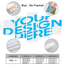 Lade das Bild in den Galerie-Viewer, Ganzes Bild Vertikale Kombination 5 Panel hängende Poster / Wandbilder 5-teilig / Leinwand Malerei mit Foto selbst gestalten und bedrucken