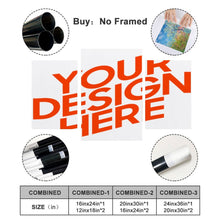 Lade das Bild in den Galerie-Viewer, Hängendes Bild - Dreifaches Einzelbild-Design (Vertikale Kombination) 18"×12" ×2Stück, 24"×16" ×1Stück