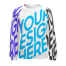Lade das Bild in den Galerie-Viewer, Personalisierte Multi-Image-Druck Vollprint Frauen Lässiges Sweatshirt Shirt Langarmshirt RHDEC2 mit Foto Muster Text selbst gestalten und bedrucken