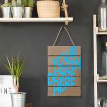 Lade das Bild in den Galerie-Viewer, bedrucktes 20x30cm Wand Holz Schild Deko Spruch zum Aufhängen Kaffee Küche Cafe oder andere Orte mit Foto Text selbst gestalten und bedrucken
