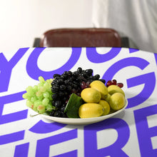 Lade das Bild in den Galerie-Viewer, Flachs Tischdecke Tischtuch mit Foto Design Motiv Text selbst gestalten und bedrucken