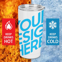 Lade das Bild in den Galerie-Viewer, Volldruck Bedruckter Autobecher Thermobecher aus Edelstahl 304 mit Fotos Muster Text Logo selbst gestalten und bedrucken