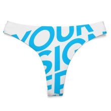 Lade das Bild in den Galerie-Viewer, Einzelbilddruck Tanga Badehose Slip NZ207 Damen mit Foto Text selbst gestalten und bedrucken