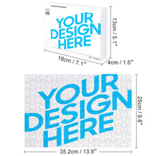 Lade das Bild in den Galerie-Viewer, Holzpuzzle Puzzle 200 Puzzleteile mit Fotos Muster Text selbst gestalten und bedrucken