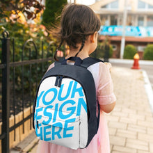 Lade das Bild in den Galerie-Viewer, Einfache Schultasche Schulrucksack für Kinder XB0604091 mit Fotos Muster Text Logo selbst gestalten und bedrucken