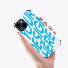 Lade das Bild in den Galerie-Viewer, Personalisierte iPhone 14 / iPhone 14 Plus / iPhone 14 Pro / iPhone 14 Pro Max Handyhülle Schutzhülle aus Carbon Fiber Kohlefaser mit Fotos Muster Text Logo selbst gestalten und bedrucken