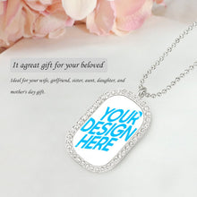 Lade das Bild in den Galerie-Viewer, Halskette Diamantkette mit Anhänger selbst gestalten und bedrucken