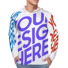 Lade das Bild in den Galerie-Viewer, Multi-Image-Design Männer / Herren UV-Schutz Langarm Shirt Sonnenschutz Hautschutz Shirt mit Sonnenhut Schnelltrocknend NZ145 mit Foto Design Motiv Text selbst gestalten und bedrucken