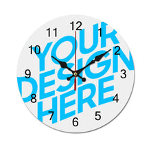 Lade das Bild in den Galerie-Viewer, Einfachheit Holz Wanduhr jetzt online selbst gestalten und bedrucken