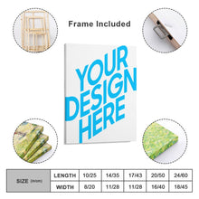 Lade das Bild in den Galerie-Viewer, Vertikale Version Leinwandbild Wandbild mit Fotos Muster Text Logo selbst gestalten und bedrucken