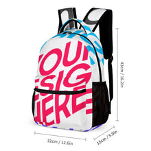 Lade das Bild in den Galerie-Viewer, Hohe Qualität Multi-Image-Druck Kinder Schultasche Kinderrucksack für Jungen Mädchen mit Fotos Muster Text Logo selbst gestalten und bedrucken