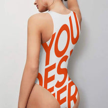 Lade das Bild in den Galerie-Viewer, Multi-Image-Druck Damen / Frauen Sexy Stringbody Bodysuit ärmellos Damenbody Unterhemd Unterwäsche blickdichtes Trägertop NZ057 mit Fotos Muster Text Logo selbst gestalten und bedrucken