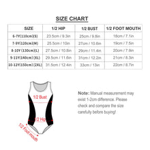 Lade das Bild in den Galerie-Viewer, Multi-Image-Design Mädchen Kinder Bademode Badeanzug NT032 mit Foto Design Motiv Text selbst gestalten und bedrucken