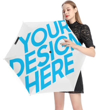 Lade das Bild in den Galerie-Viewer, 5-Falt Regenschirm Außendruck / Innenvinyl mit All-Over-Druck selbst gestalten und bedrucken