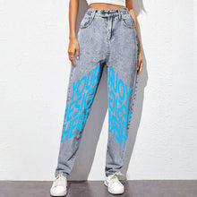 Lade das Bild in den Galerie-Viewer, Einzelbilddruck Damen / Frauen Harlan Jeans Original Boyfriend-Cut 9037 mit Fotos Muster Text Logo selbst gestalten und bedrucken