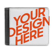 Lade das Bild in den Galerie-Viewer, Beidseitiger Druck Zweiseitige unterschiedliche Bilder Kurze PU Leder Geldbörse Geldbeutel Brieftasche mit Fotos Muster Text Logo selbst gestalten und bedrucken