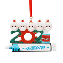 Lade das Bild in den Galerie-Viewer, Weihnachtsmann deko klein Weihnachtsdeko mit Spritze als Anhänger für Weihnachten mit Foto & Text selbst gestalten und bedrucken