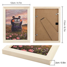 Lade das Bild in den Galerie-Viewer, Puzzle Bilderrahmen Fotorahmen mit Photo in vertikale Version selbst gestalten und bedrucken