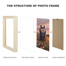 Lade das Bild in den Galerie-Viewer, Puzzle Bilderrahmen Fotorahmen mit Photo in vertikale Version selbst gestalten und bedrucken
