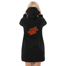 Lade das Bild in den Galerie-Viewer, Hoodiekleid Langer Kapuzenpullover-Kleid Damen/Frauen selbst gestalten und bedrucken