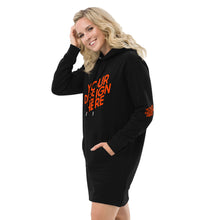 Lade das Bild in den Galerie-Viewer, Hoodiekleid Langer Kapuzenpullover-Kleid Damen/Frauen selbst gestalten und bedrucken