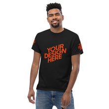 Lade das Bild in den Galerie-Viewer, Dickes Stoff-T-Shirt für Herren/Männer selbst gestalten und bedrucken