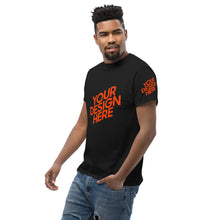 Lade das Bild in den Galerie-Viewer, Dickes Stoff-T-Shirt für Herren/Männer selbst gestalten und bedrucken