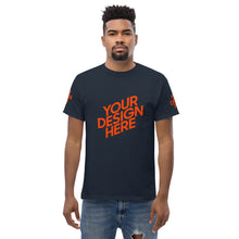 Lade das Bild in den Galerie-Viewer, Dickes Stoff-T-Shirt für Herren/Männer selbst gestalten und bedrucken