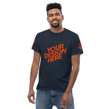 Lade das Bild in den Galerie-Viewer, Dickes Stoff-T-Shirt für Herren/Männer selbst gestalten und bedrucken