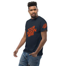Lade das Bild in den Galerie-Viewer, Dickes Stoff-T-Shirt für Herren/Männer selbst gestalten und bedrucken