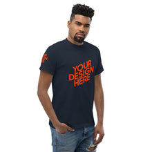 Lade das Bild in den Galerie-Viewer, Dickes Stoff-T-Shirt für Herren/Männer selbst gestalten und bedrucken