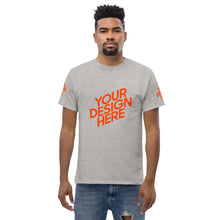 Lade das Bild in den Galerie-Viewer, Dickes Stoff-T-Shirt für Herren/Männer selbst gestalten und bedrucken