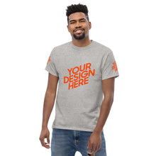 Lade das Bild in den Galerie-Viewer, Dickes Stoff-T-Shirt für Herren/Männer selbst gestalten und bedrucken