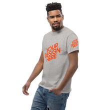 Lade das Bild in den Galerie-Viewer, Dickes Stoff-T-Shirt für Herren/Männer selbst gestalten und bedrucken
