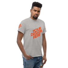 Lade das Bild in den Galerie-Viewer, Dickes Stoff-T-Shirt für Herren/Männer selbst gestalten und bedrucken